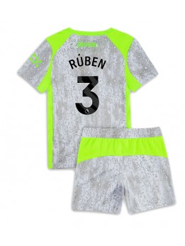 Manchester City Ruben Dias #3 Dječji Rezervni Dres kompleti 2025-26 Kratak Rukavima (+ kratke hlače)